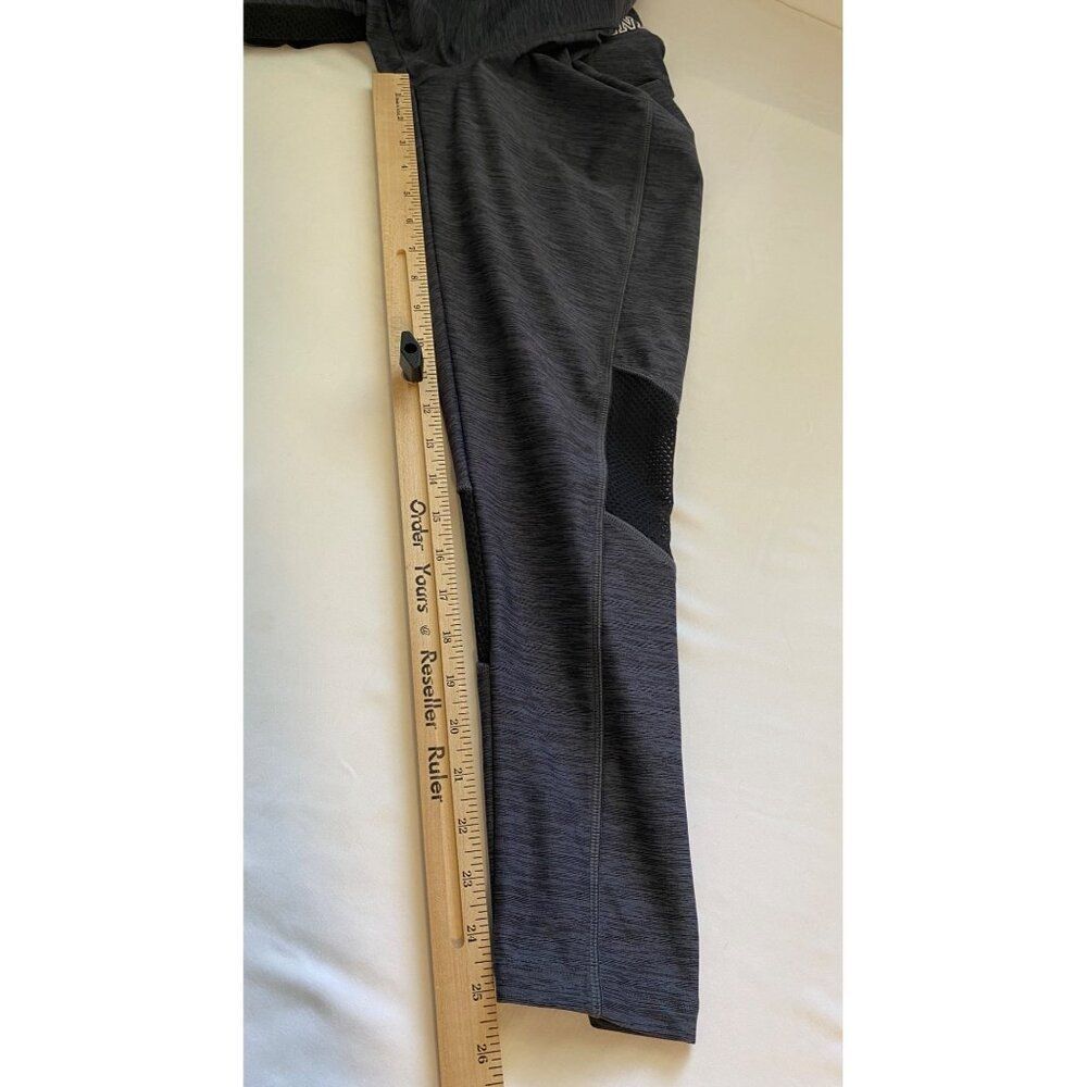 Victorias Secret Pink Ultimate Leggings Women L Gray Mesh Detail Gym Yoga Lounge - Picture 7 of 16